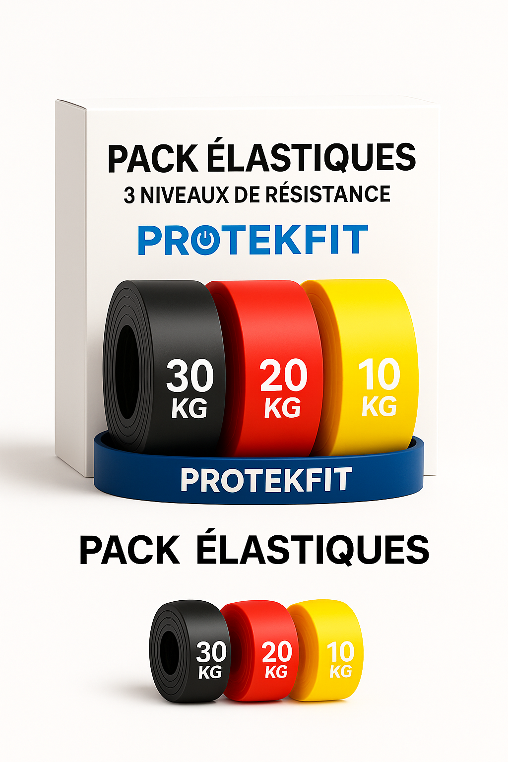 PowerBand Pro Pack™ – Kit de Résistance Musculaire 10 à 100kg
